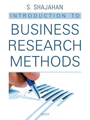 cover image of Introduction to Business Research Methods